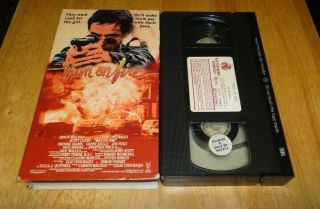 Man On Fire (vhs,  1987) Scott Glenn,  Joe Pesci - Vestron Video Rare Action