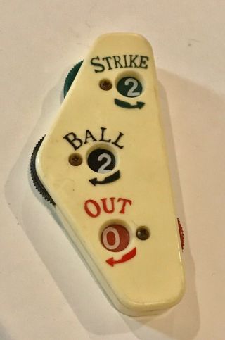 (1) Rare Early 1970’s Topps Umpire Indicator Vintage Baseball Strikes Balls Outs