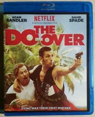 The Do - Over Blu - Ray No Digital Or Dvd A Netflix Film Rare Adam Sandler - Case