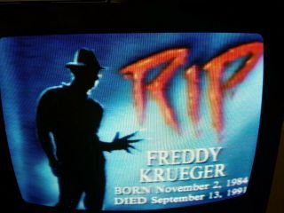 1991 Prerecorded Halloween Tv Specials Rare Horror Hall Of Fame 2 Freddy Krueger