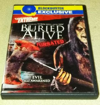 Buried Alive,  Dvd Unrated,  Blockbuster Exclusive Version Rare Oop Horror