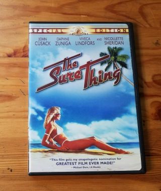 The Sure Thing (1985) On Dvd Mgm Rare Oop John Cusack Comedy