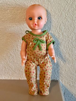1972 Gerber Baby 10” Doll W Vintage Outfit Euc Drinks Pees