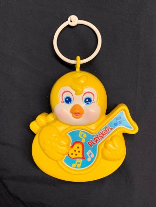 Vintage Playskool Lullaby Bird Musical Yellow Canary Baby Crib Toy 1983 Rare Htf
