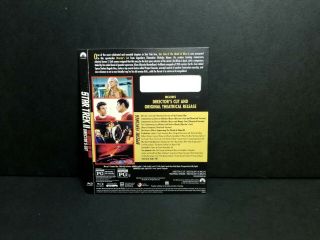 Star Trek 2 The Wrath Of Khan Blu - ray Slipcover ONLY.  No Disc or Case.  OOP Rare 2
