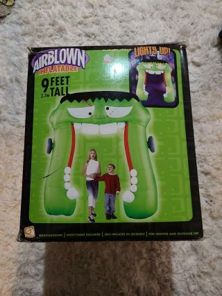 Rare Gemmy Airblown Inflatable Colossal 9 Feet Tall Ghoul/ghost 2005