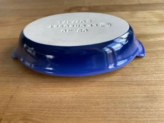Le Creuset Dish Petite Au Gratin Blue Ombre Fade 6oz Oval Ceramic Rare Color