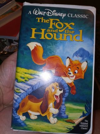 Walt Disney The Fox And The Hound Black Diamond Rare Vhs Isbn: 1 - 55890 - 135 - 3