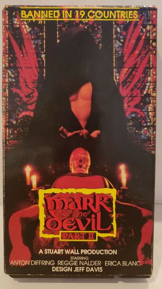1973 Mark Of The Devil Ii Vhs Movie Cult,  Witch Hunt,  Torture,  Exploitation Rare