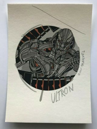 Rare Tyler Stout Avengers Handbill Print Ultron