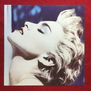 Rare Madonna: True Blue Promo Album Flat Wall Or Window Display 12 " X 12 " Poster