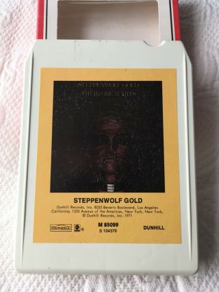 RARE 8 - Track Tape Steppenwolf Gold Cartridge Dunhill Magic Carpet Ride 3