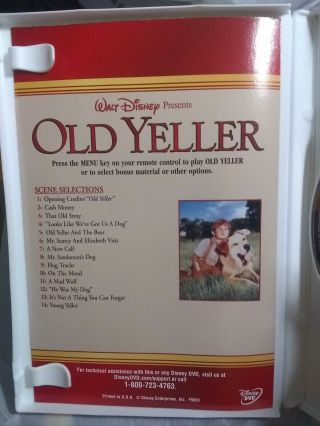 Old Yeller (DVD,  2002,  2 - Disc Set) Thick Case OOP RARE Out of Print Vault Disney 2