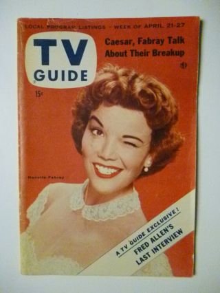 Illinois April 21 1956 Tv Guide Fabray Welk 