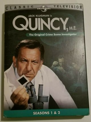 Quincy,  M.  E.  Season 1 & 2 Dvd Set 3 - Disc Set First Second 1st 2nd Oop Rare