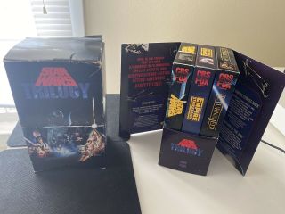 Star Wars Trilogy Box Set 1988 Vhs Cbs Fox Complete Theatrical Rare Collector