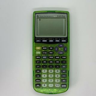 Texas Instruments | Ti - 83 Plus Graphing Calculator | Rare Green | No Cover