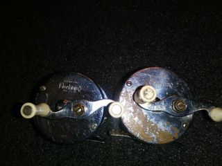 2 Bronson Fleetwing 2475 Metal Casting Reels