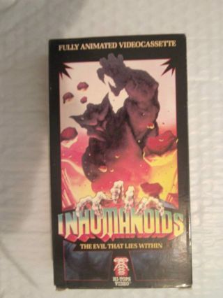 Inhumanoids Oop Vhs The Evil That Lies Within 80s Animation Rare Full Length