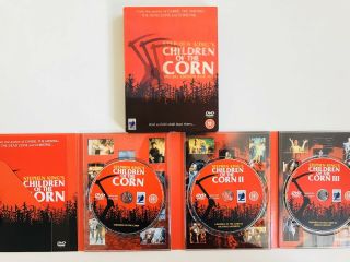 Rare Stephen Kings Children Of The Corn 1 2 3 Special Edition Boxset Lenticular