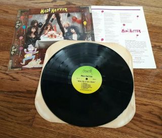 Mad Hatter Shut Up And Sit Down 1990 Record Album Vinyl Michigan Metal Band Rare