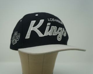 Rare Vintage Mitchell & Ness Los Angeles La Kings Nhl Snapback Hat Cap 90s Retro