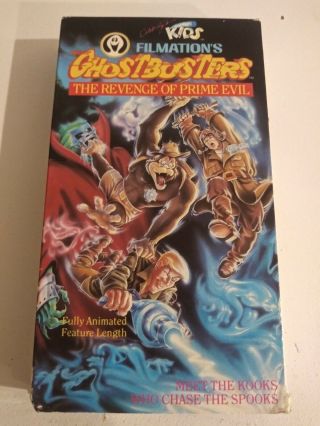 Ghostbusters : Revenge Of Prime Evil - Volume 1 - (vhs,  1988) Rare