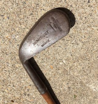 Vintage Antique Golf Club Wood Shaft Somerset Mashie Open Forged Priority Mail B