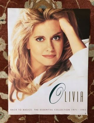 Olivia Newton - John Back To Basics Rare Promotional Poster From 1992