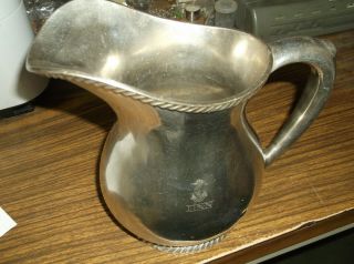 Rare Large 1936 Wwii Usn Us Navy Reed & Barton Silver Soldered 2900 48oz Pitcher