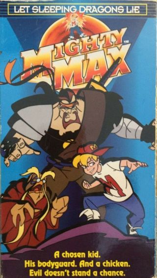 Rare Mighty Max Let Sleeping Dragons Lie Vhs Tape Animated 1993 Kid Children