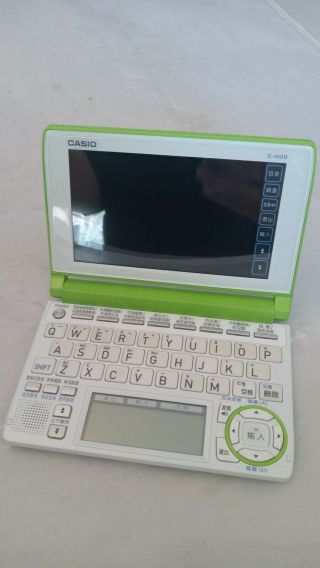Rare Touchscreen talking CASIO E - A99 CHINESE ENGLISH ELECTRONIC DICTIONARY 1i 2
