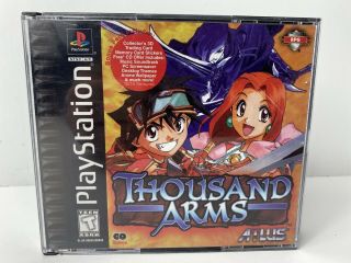 Thousand Arms (sony Playstation 1,  Ps1,  1999) Complete Black Label Rare