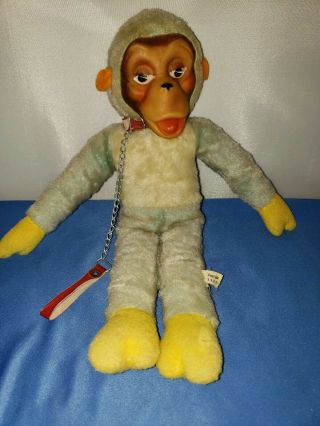 Vintage 1965 Monkey Stuffed Animal A.  D.  Sutton & Sons