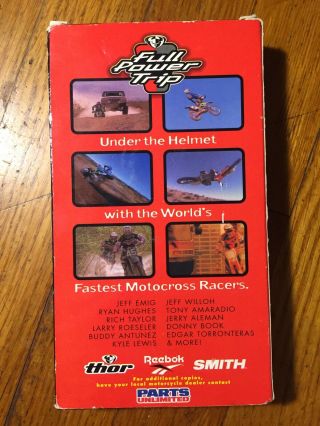 FULL POWER TRIP (VHS 1997) OOP Motocross Thor Reebok Action Extreme Sports GUC 2