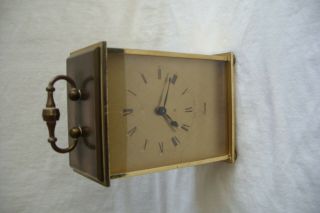 Vintage Swiza Swiss Made 8 Day Carriage Alarm Clock For Repair.