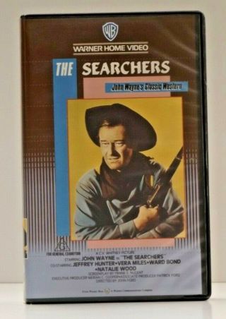 The Searchers Rare Promo Vhs Clamshell Warner Home Video John Wayne Western