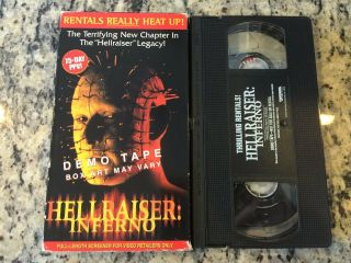 Hellraiser: Inferno Rare Full Length Promo Screener Vhs 2000 Horror Gore Classic