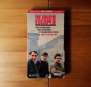 The Great Escape Ii: The Untold Story (1988) Vhs Vidmark Rare Oop Tv Movie Reeve