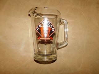 Rare Vintage 1995 Red Dog Beer Plank Road Brewery Glass Pitcher Ur Your Own Dog