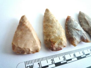5 x Native American Arrowheads found in Texas,  dating from approx 1000BC (2208) 2