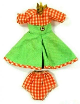 Barbie Vintage Fitting Ideal Green Day Dress Kellogg 