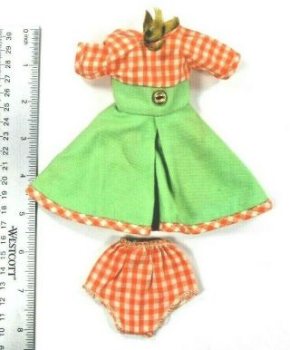 Barbie Vintage Fitting Ideal Green Day Dress Kellogg ' s Calico Lassie Ellie May 2