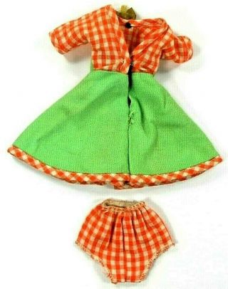 Barbie Vintage Fitting Ideal Green Day Dress Kellogg ' s Calico Lassie Ellie May 3