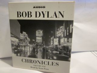 Bob Dylan Chronicles Volume One Audiobook Sean Penn Rare 6 Cd Box Set