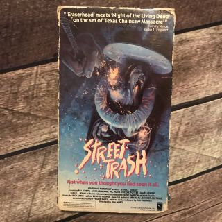 Street Trash Vhs Tape Horror Comedy Movie Rare