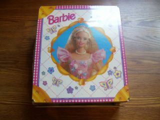 Vtg Barbie Doll Case 1997 Tara Toy Barbie Vintage Clothes Case Pink Flowers