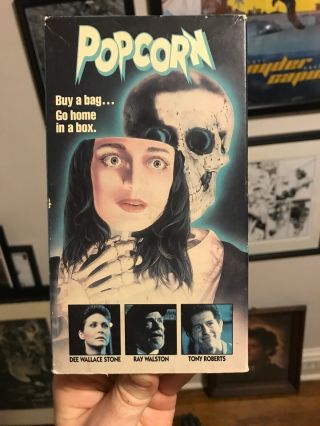 Popcorn Rare Oop 1991 Rca Columbia Vhs Horror Comedy Campy Cult Movie Htf Video