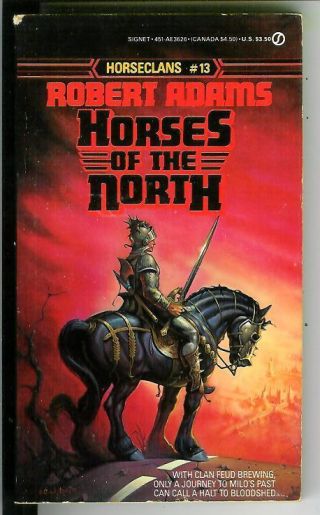 Horses Of The North By Adams,  Rare Us Signet Heroic Fantasy Pulp Vintage Pb 13