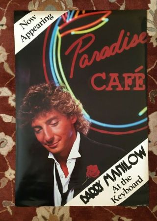 Barry Manilow Greatest Hits Volume Two Rare Promotional Poster